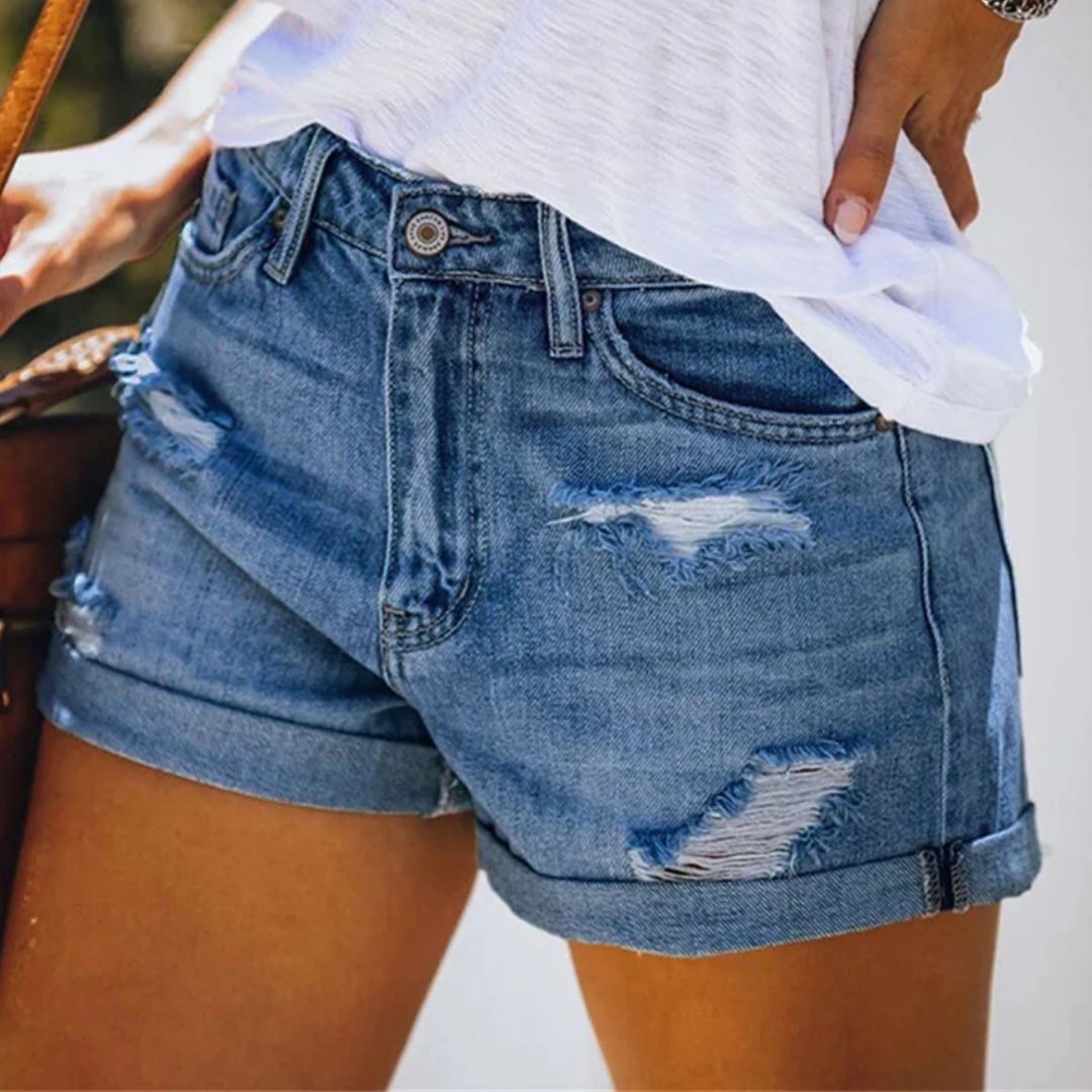 Korte Jeans Short Stijlvol voor Vrouwen