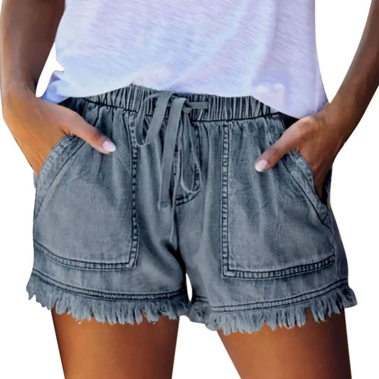Korte Jeans Short Trendy Comfortabele Rachel Stijl - Mode Vibes