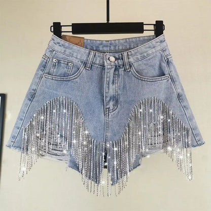 Rokje Kort Diamant Detail Trendy Roze