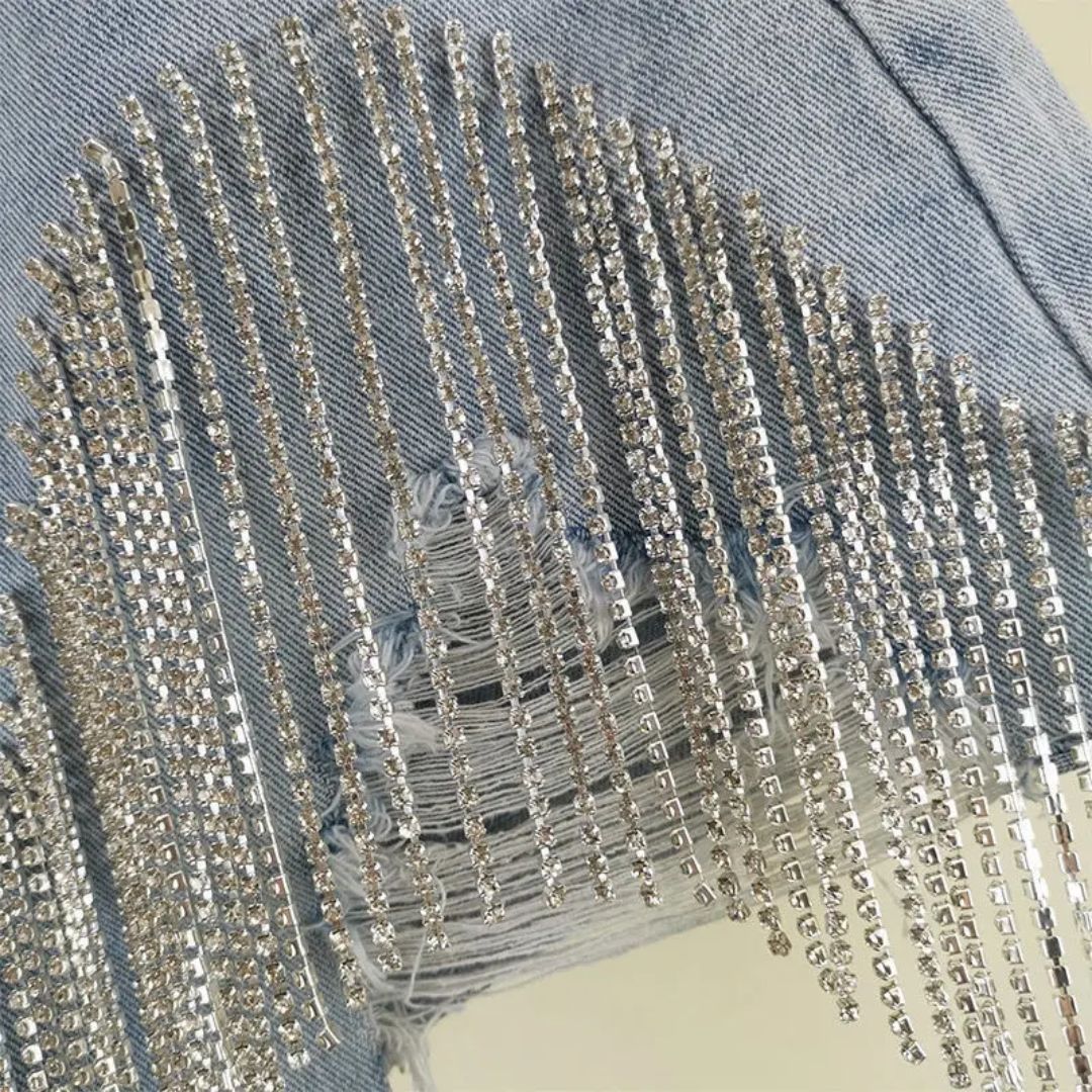 Rokje Kort Diamant Detail Trendy Roze