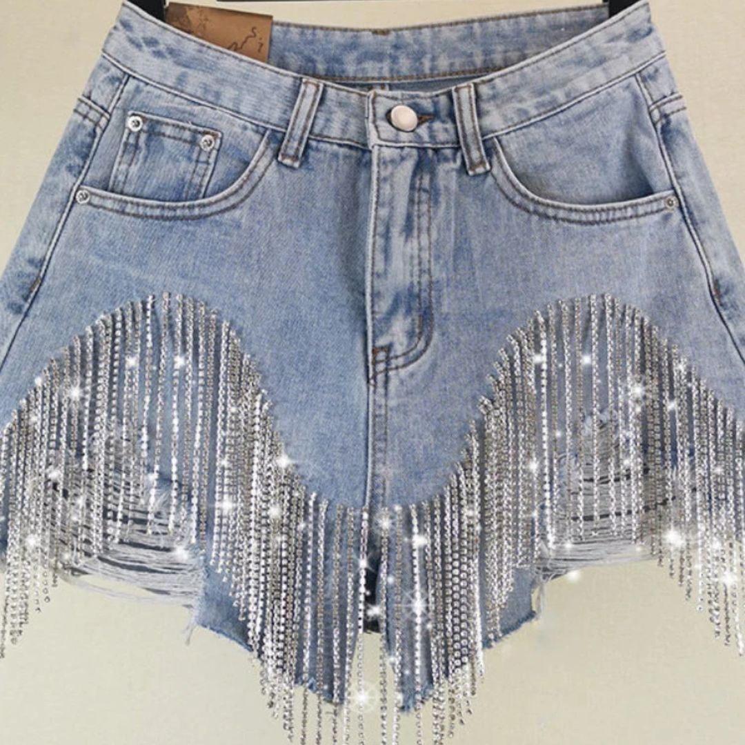 Rokje Kort Diamant Detail Trendy Roze