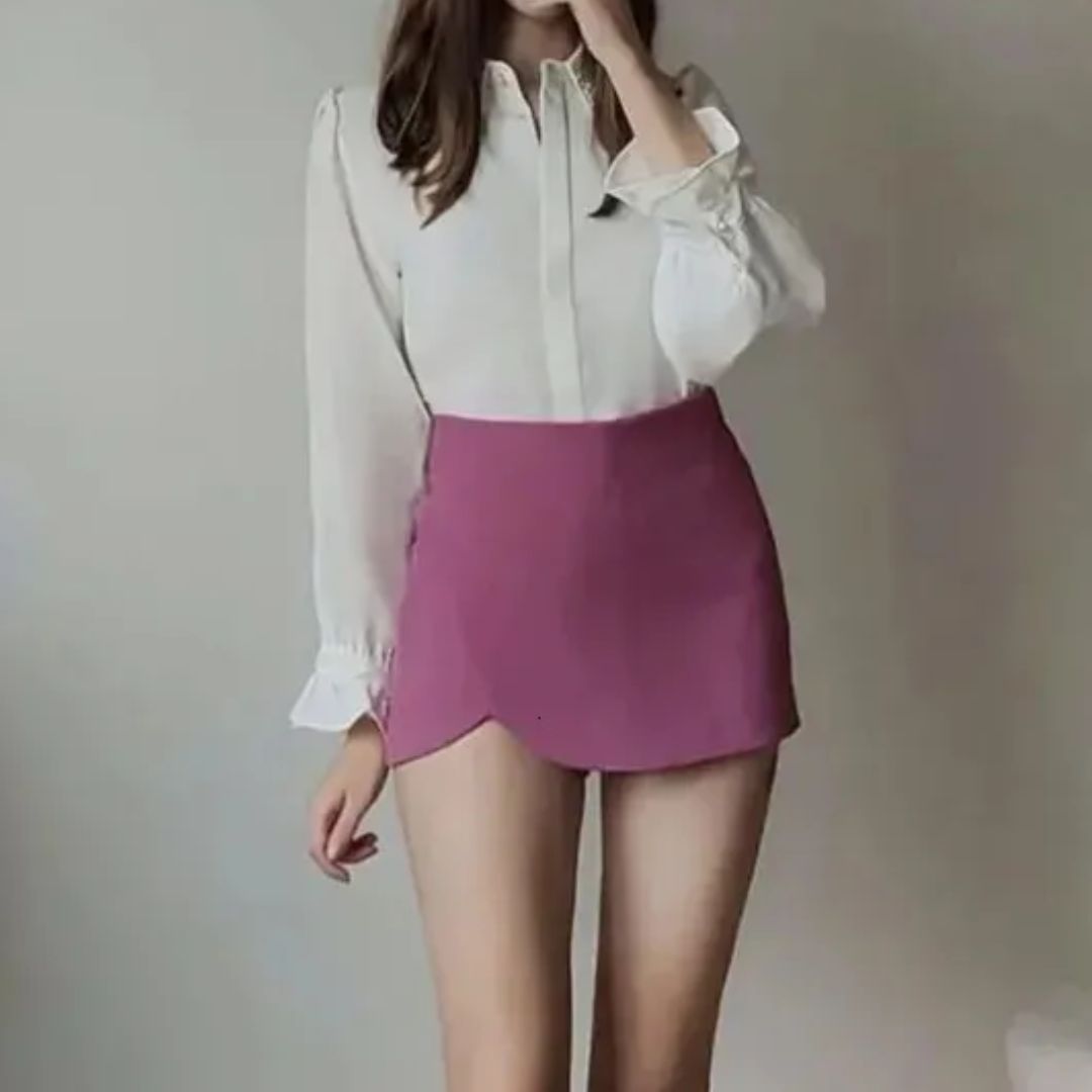 Korte Strakke Shortrok voor Vrouw Trendy Zomer