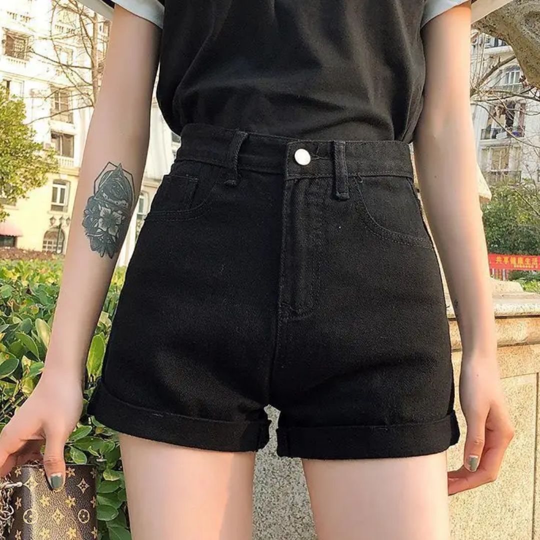 Korte Jeans Short Trendy Casual Mode - Mode Vibes