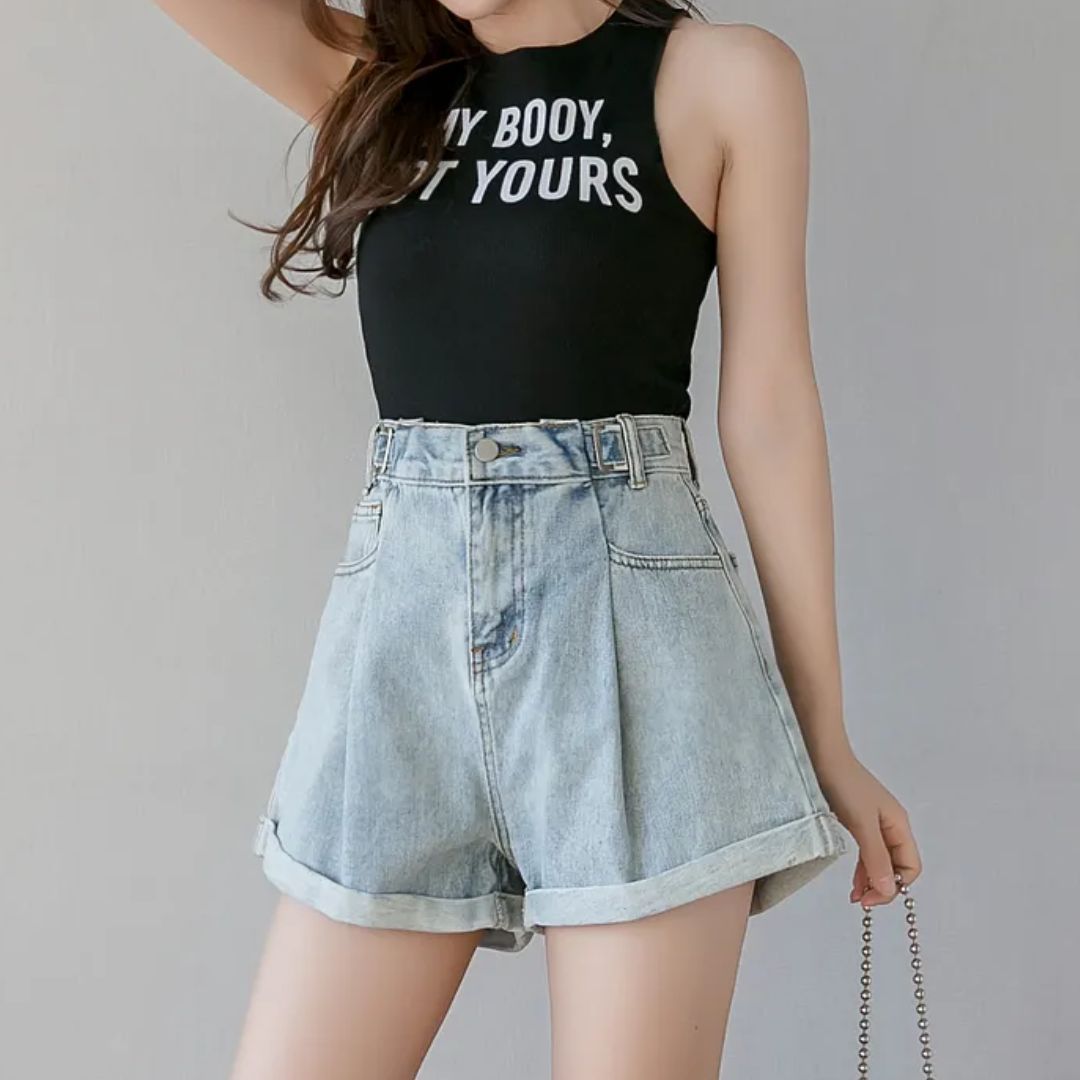 Jeans Short Blaire Casual Korte Broek Mode