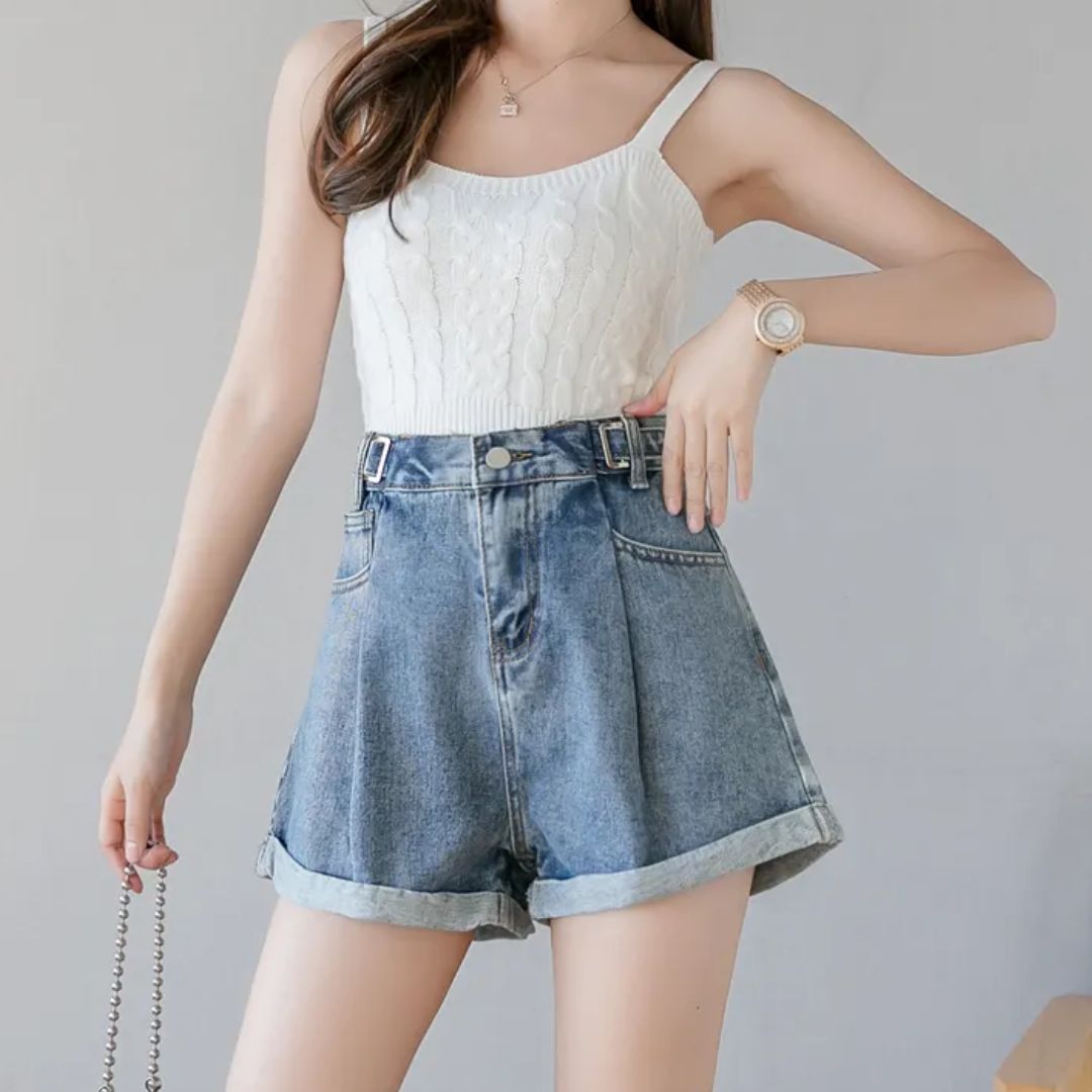 Jeans Short Blaire Casual Korte Broek Mode