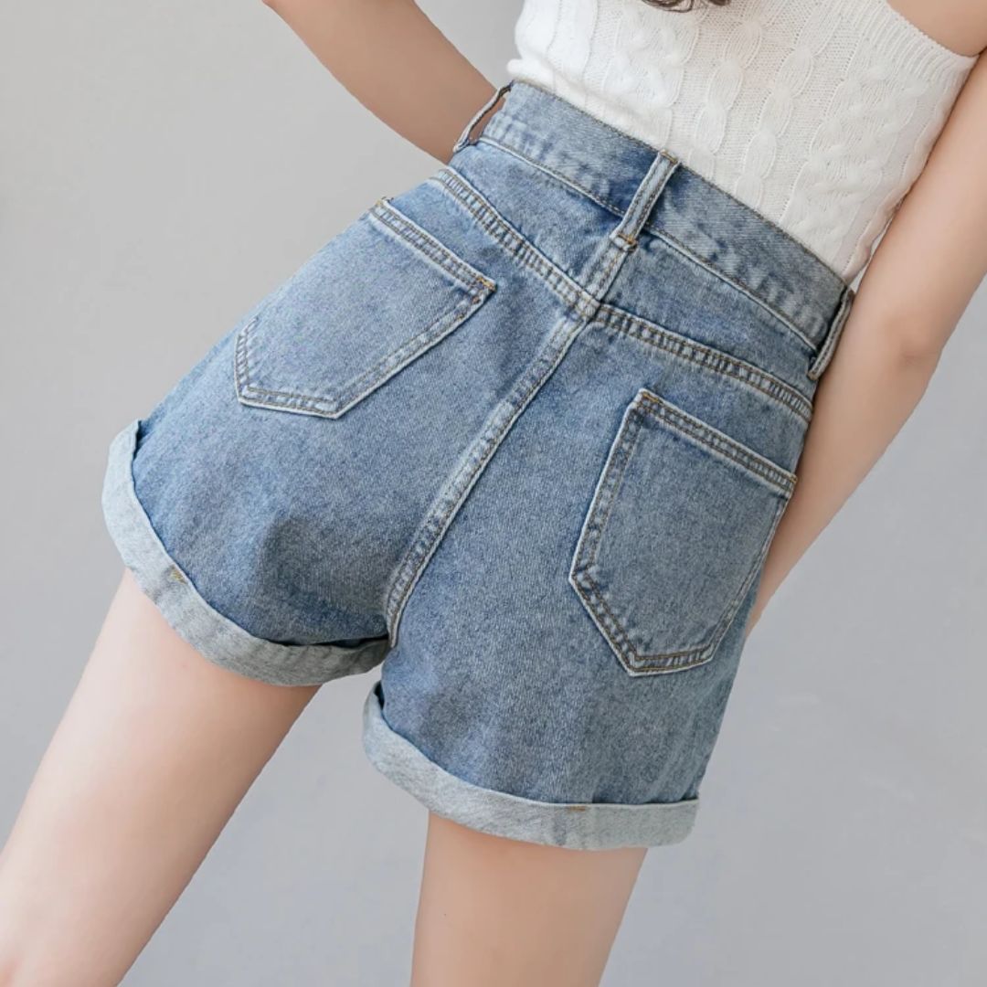 Jeans Short Blaire Casual Korte Broek Mode