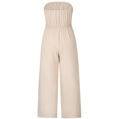 Strapless Jumpsuit Zomers Jurk Vrouwelijk Elegant