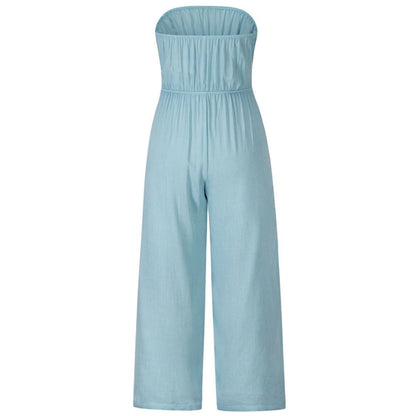Strapless Jumpsuit Zomers Jurk Vrouwelijk Elegant