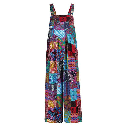 Kleurrijke Jumpsuit voor Vrouw Stijlvol en Comfortabel