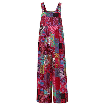 Kleurrijke Jumpsuit voor Vrouw Stijlvol en Comfortabel - Mode Vibes
