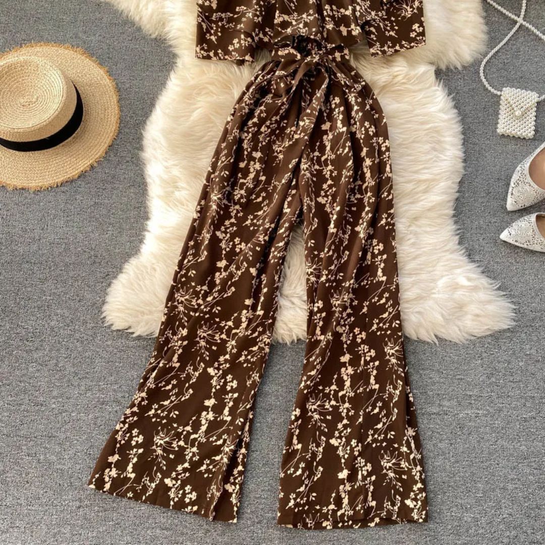 Off-Shoulder Jumpsuit Luchtig Trendy Zomerjurk