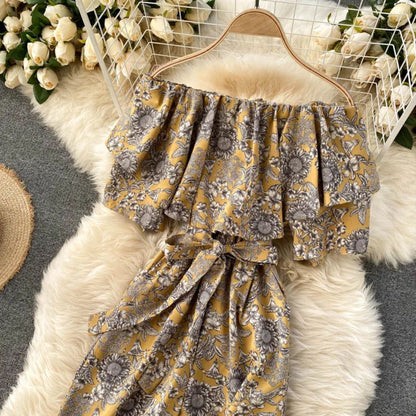 Off-Shoulder Jumpsuit Luchtig Trendy Zomerjurk