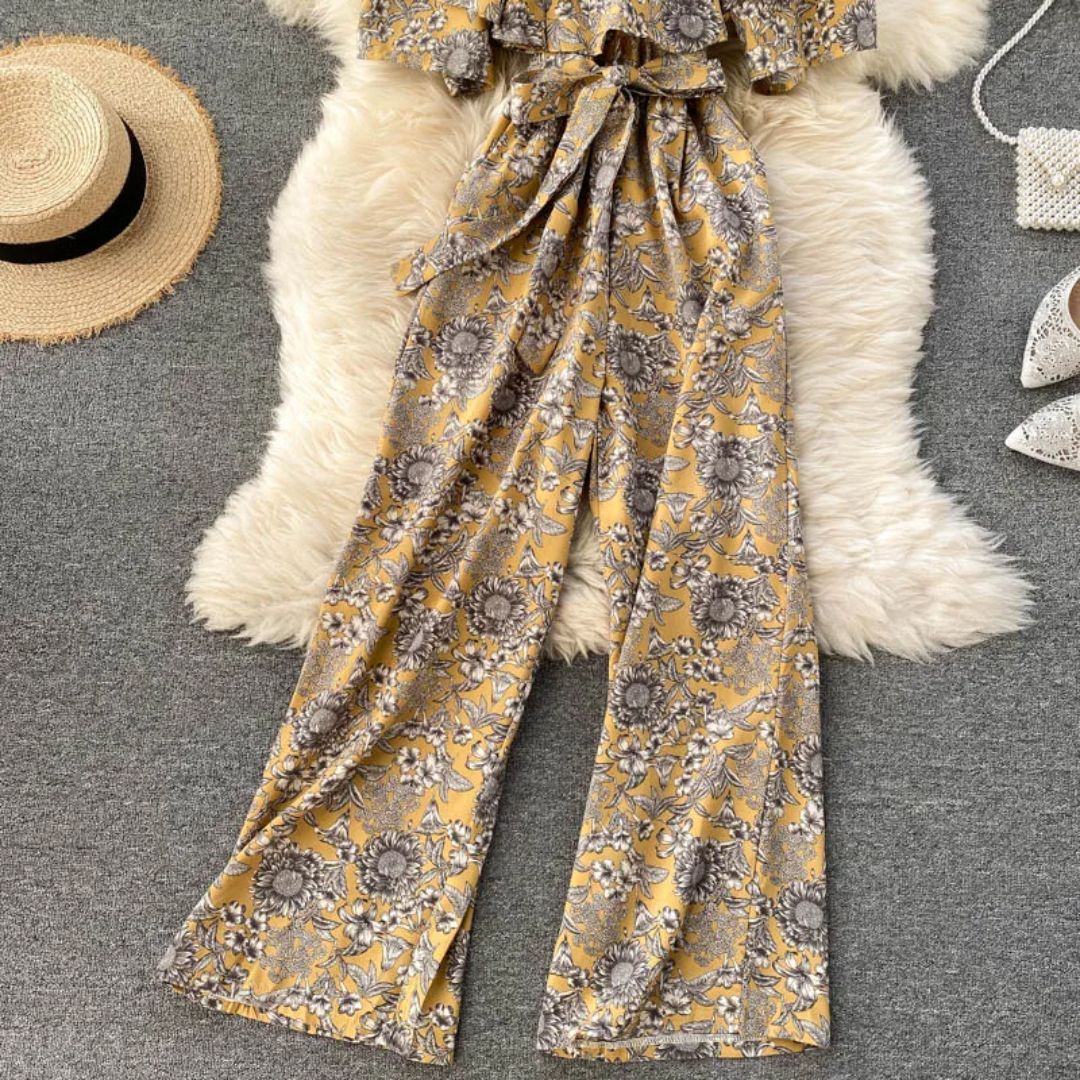 Off-Shoulder Jumpsuit Luchtig Trendy Zomerjurk