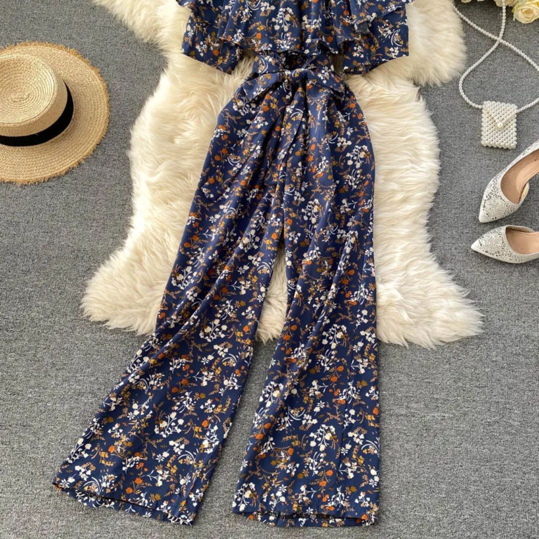 Off-Shoulder Jumpsuit Luchtig Trendy Zomerjurk