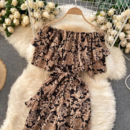 Off-Shoulder Jumpsuit Luchtig Trendy Zomerjurk