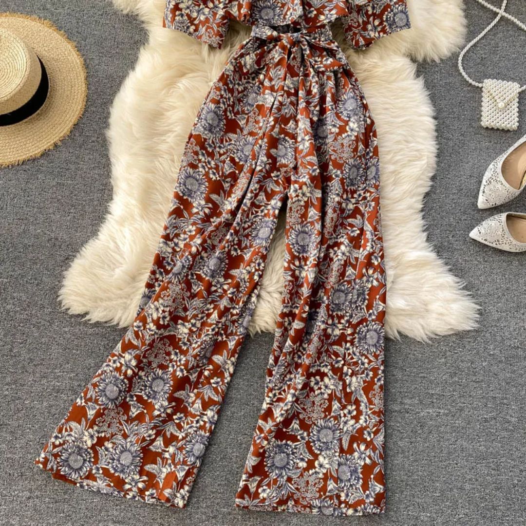 Off-Shoulder Jumpsuit Luchtig Trendy Zomerjurk