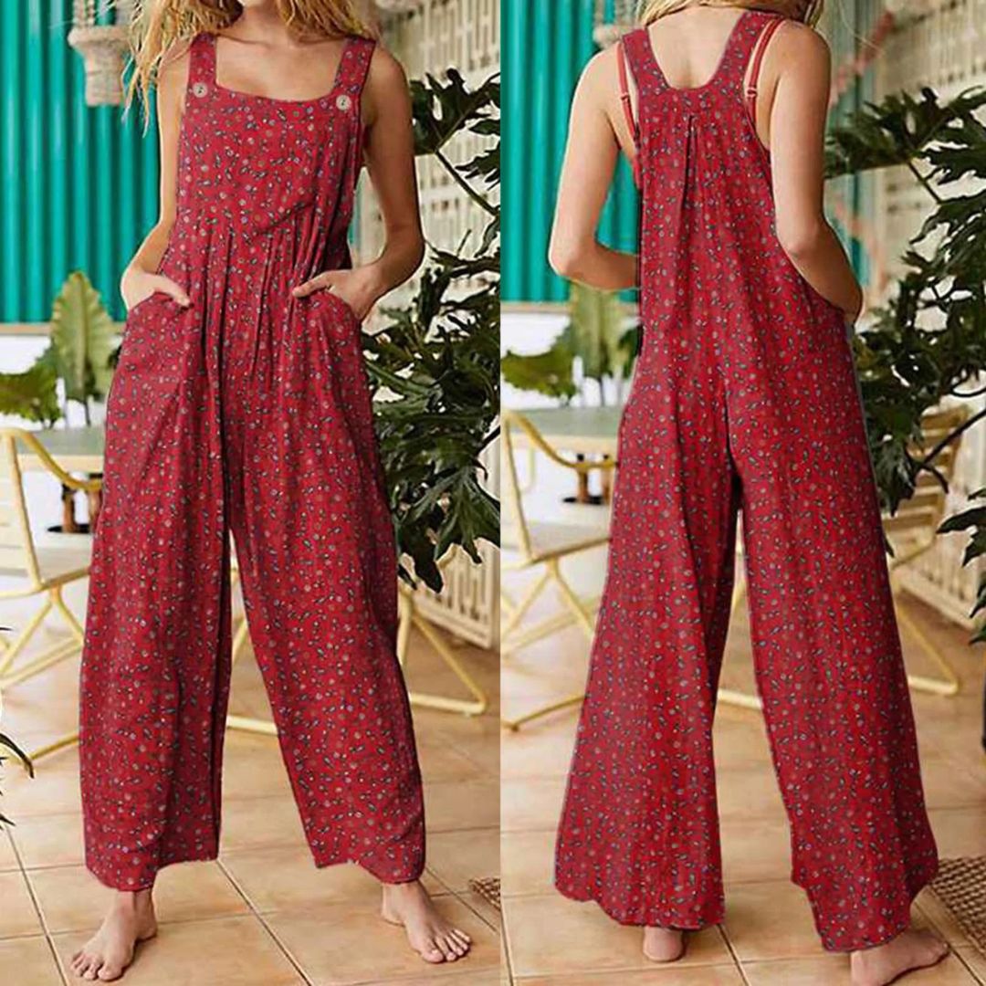 Vrouwelijke Jumpsuit Casual Vintage Stijl