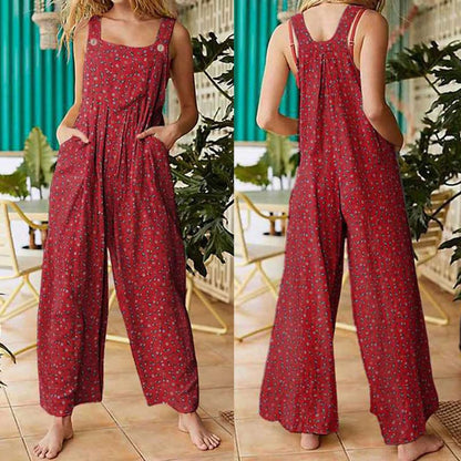 Vrouwelijke Jumpsuit Casual Vintage Stijl