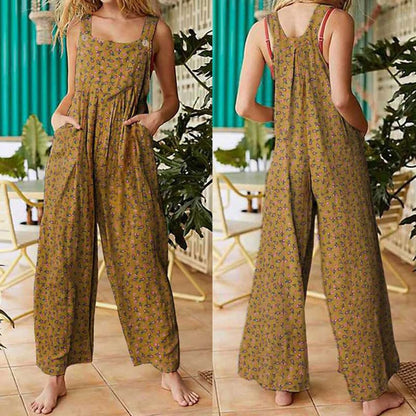 Vrouwelijke Jumpsuit Casual Vintage Stijl