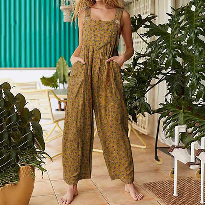 Vrouwelijke Jumpsuit Casual Vintage Stijl