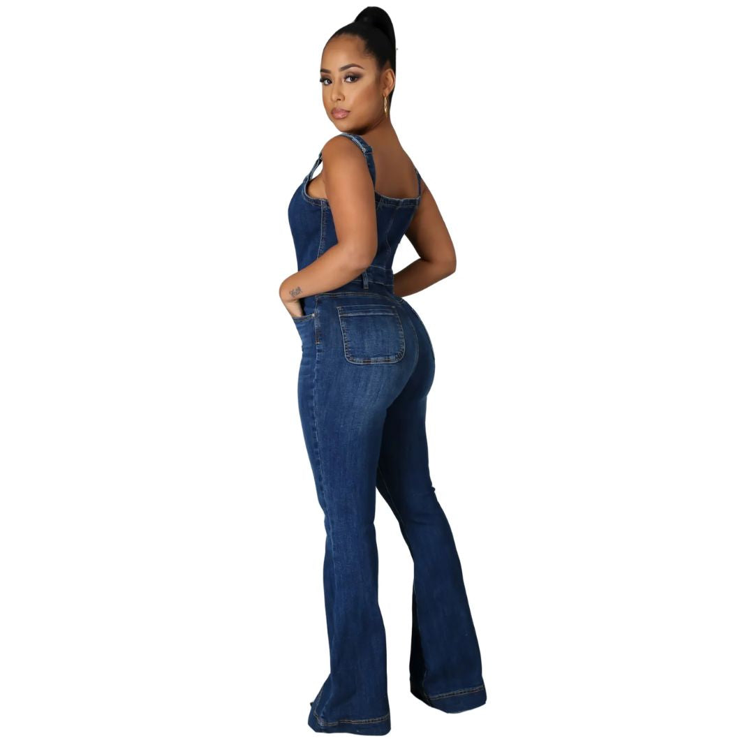 Retro Jumpsuit Sexy Vrouwelijke Zomeroutfit