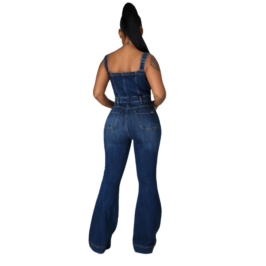 Retro Jumpsuit Sexy Vrouwelijke Zomeroutfit