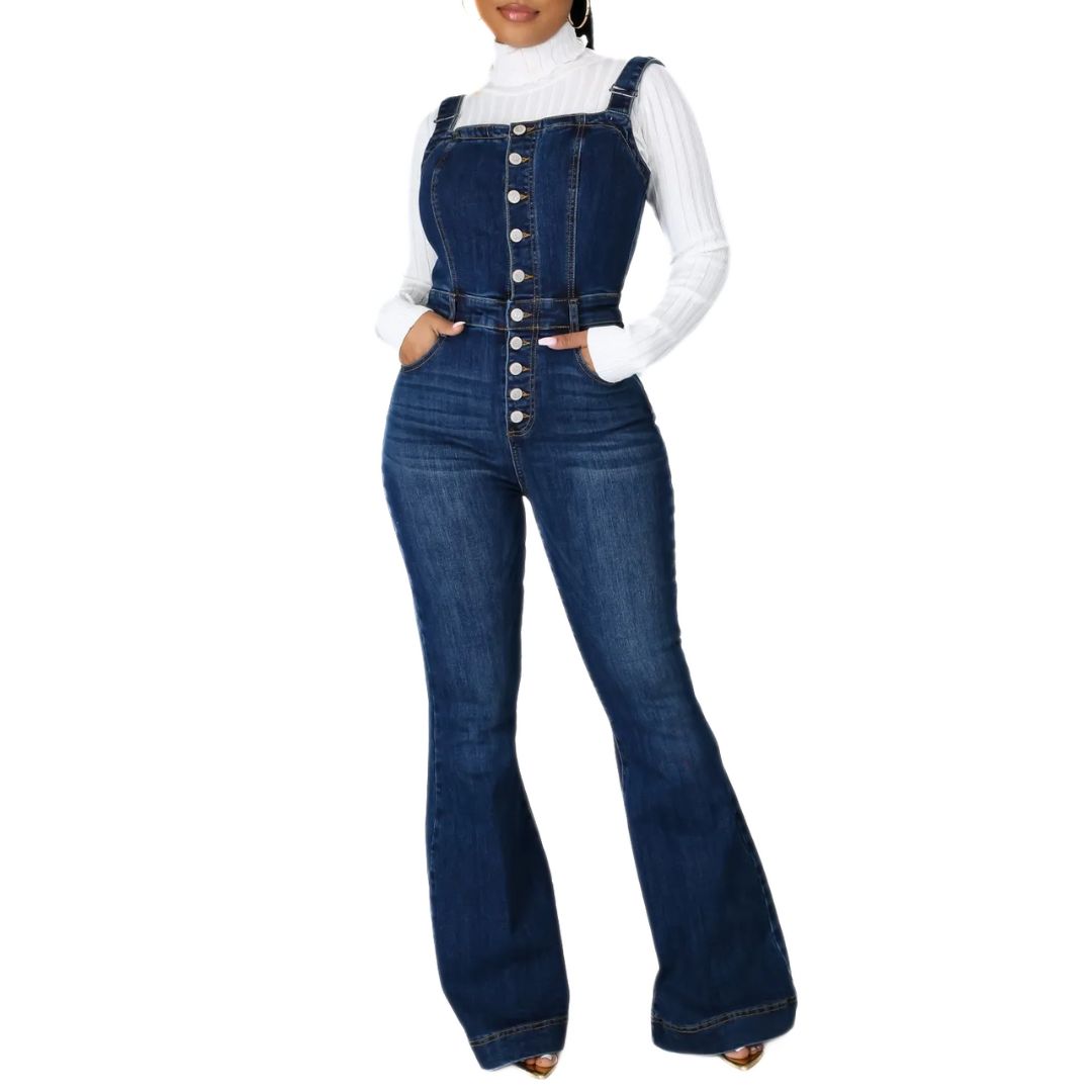 Retro Jumpsuit Sexy Vrouwelijke Zomeroutfit