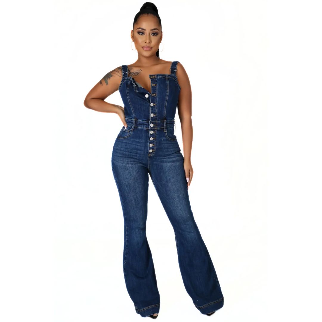 Retro Jumpsuit Sexy Vrouwelijke Zomeroutfit