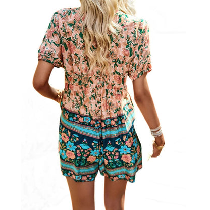Vrouwelijke Playsuit Zomerjurk Comfortabel en Levendig