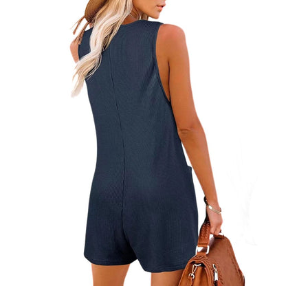 Vrouwelijke Losse Playsuit Stijlvol Zomerjurk