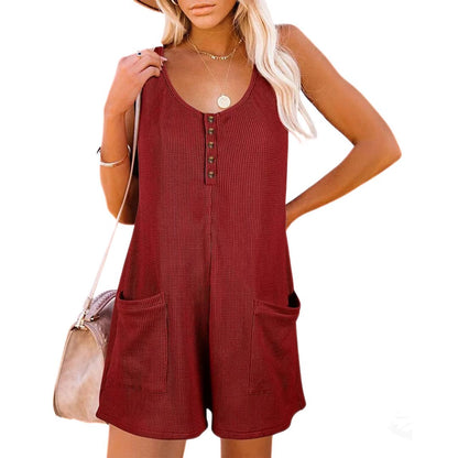 Vrouwelijke Losse Playsuit Stijlvol Zomerjurk