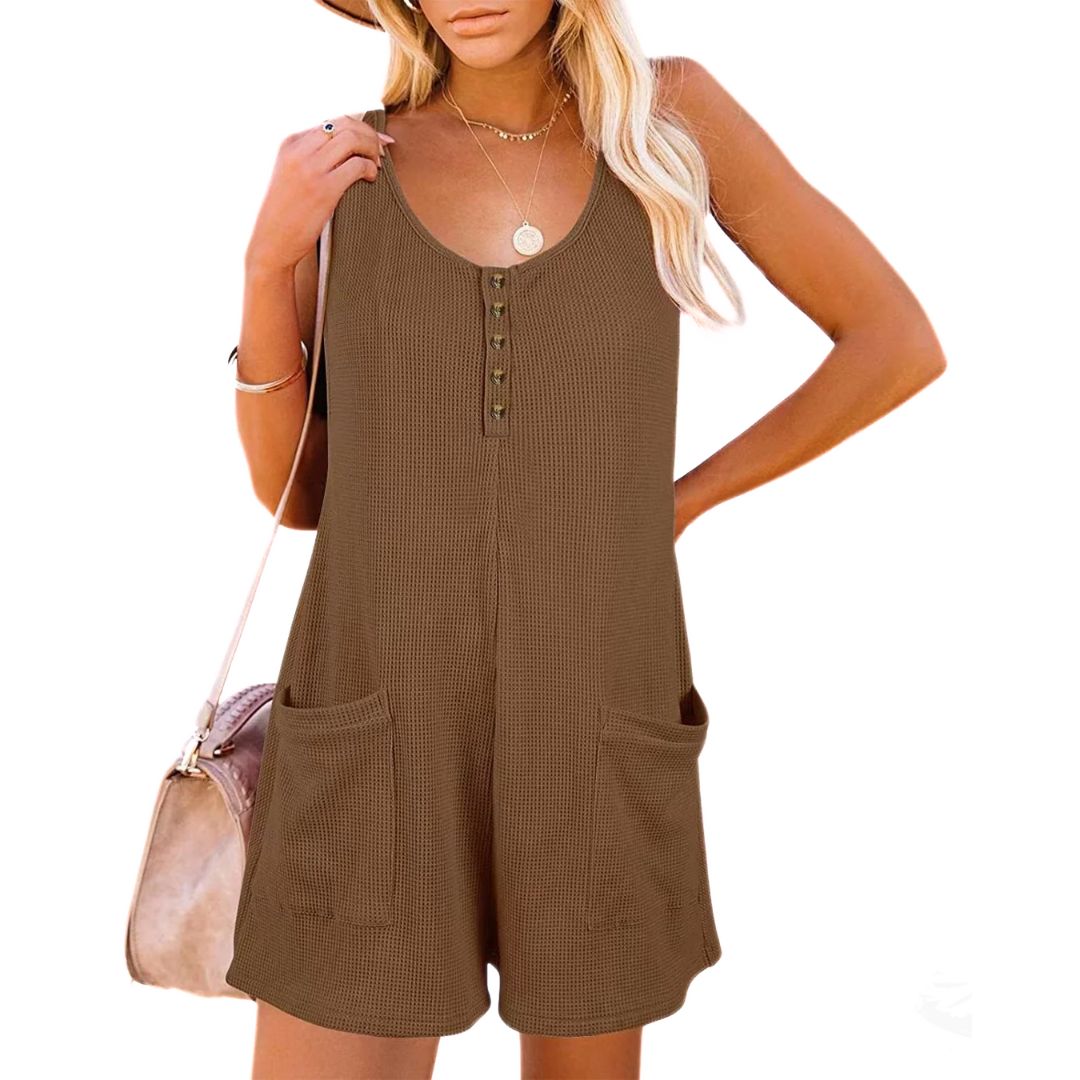 Vrouwelijke Losse Playsuit Stijlvol Zomerjurk