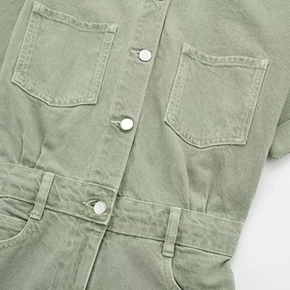 Livie | Tuta in denim dalla vestibilità slim
