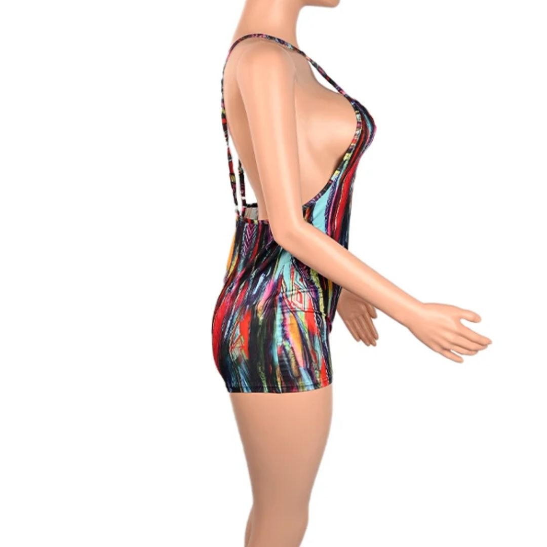 Slanke Vrouwelijke Playsuit Zomerjurk Sexy