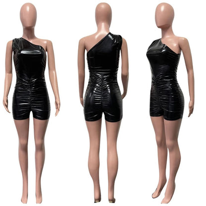 Vrouwelijke Playsuit Glitter Glimmend Feestkleding