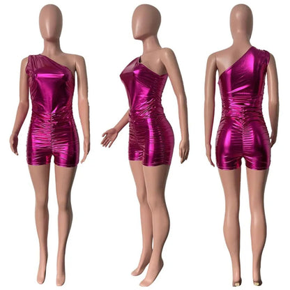 Vrouwelijke Playsuit Glitter Glimmend Feestkleding