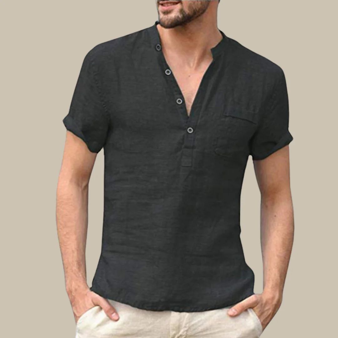 Linnen Polo Mannen Comfortabel & Trendy Mode Shirt - Mode Vibes