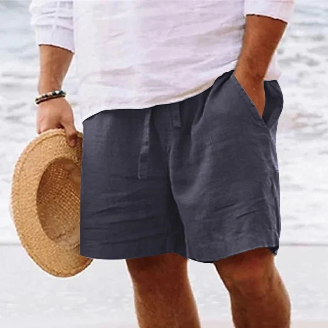 Linnen Short Trendy Comfortabel Zomerbroek voor Mannen - Mode Vibes