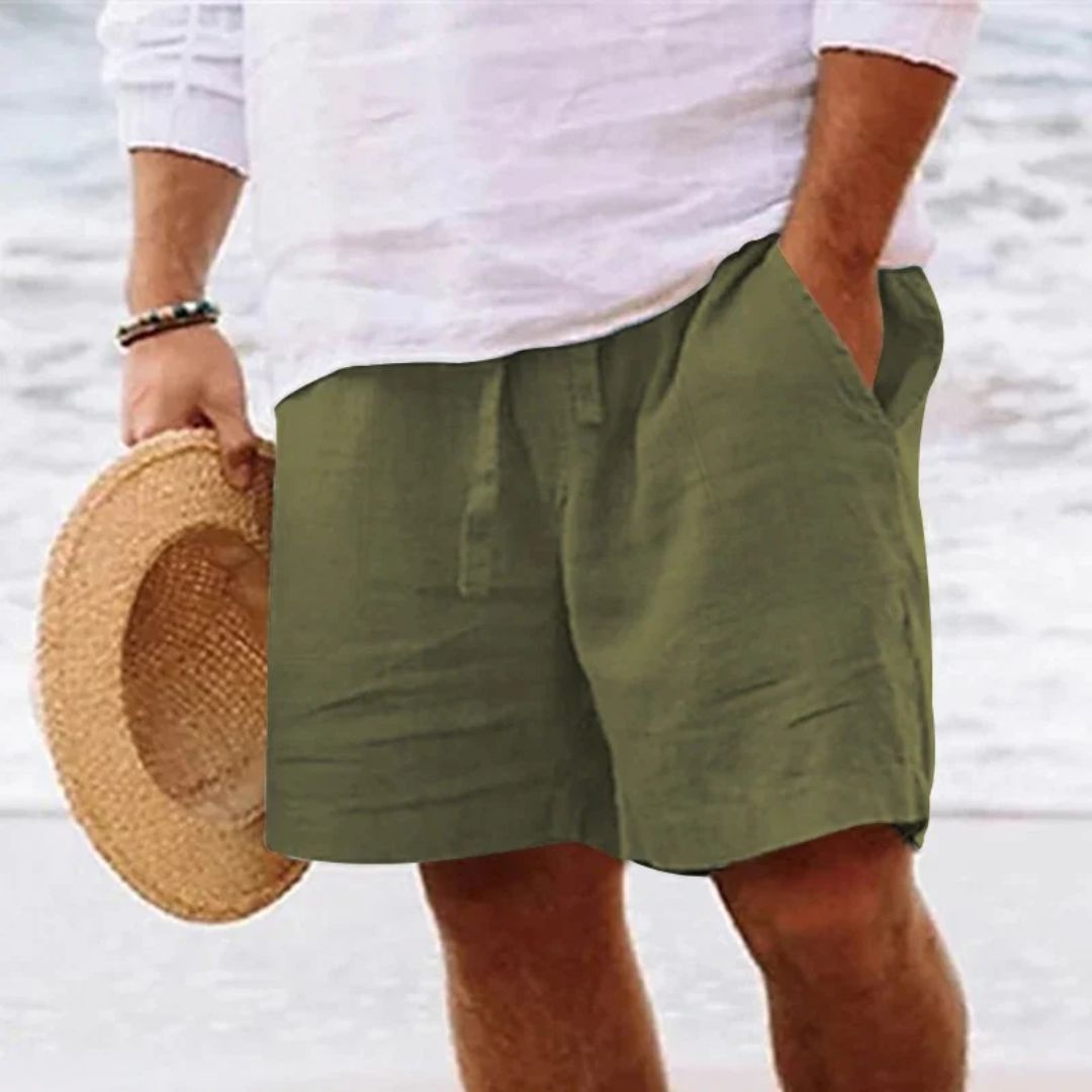 Linnen Short Trendy Comfortabel Zomerbroek voor Mannen
