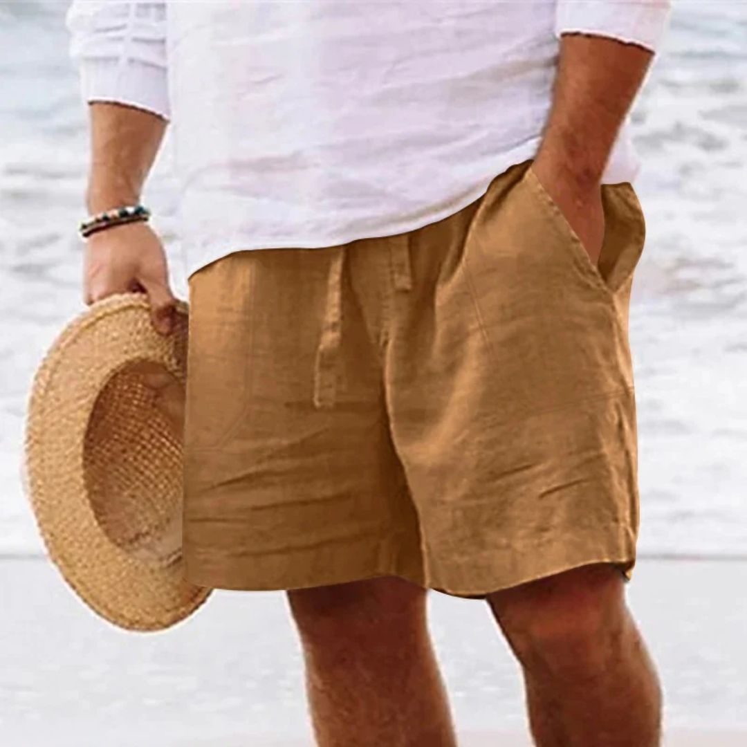 Linnen Short Trendy Comfortabel Zomerbroek voor Mannen