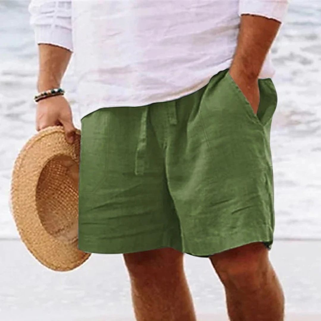 Linnen Short Trendy Comfortabel Zomerbroek voor Mannen