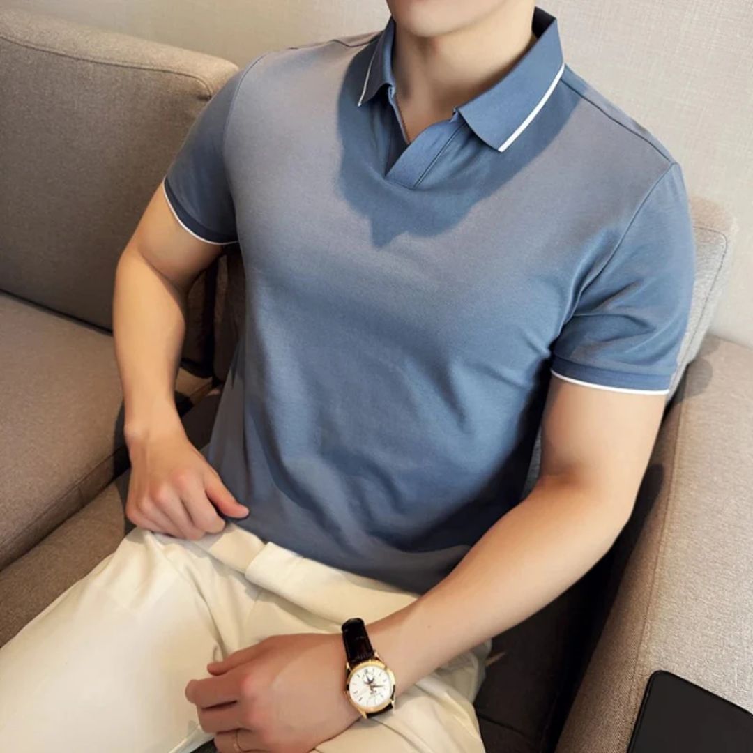 Polo Shirt Mannen Trendy Veelzijdig - Mode Vibes