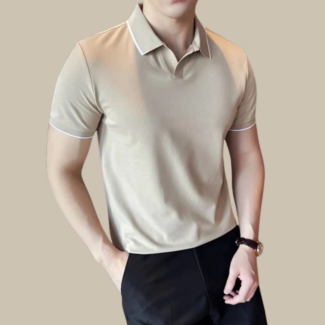 Polo Shirt Mannen Trendy Veelzijdig