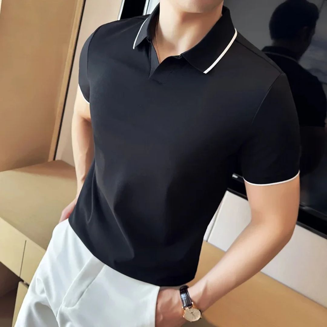 Polo Shirt Mannen Trendy Veelzijdig