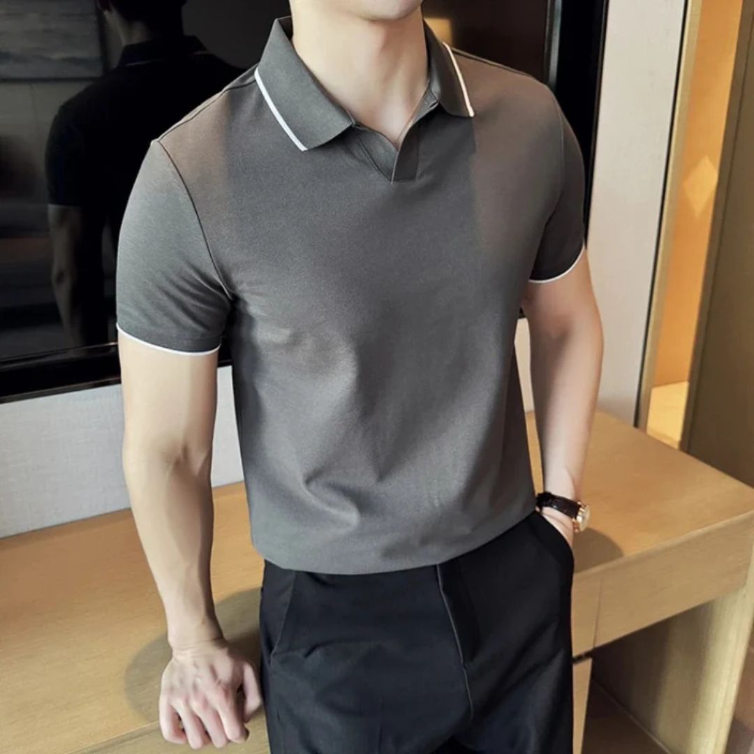 Polo Shirt Mannen Trendy Veelzijdig