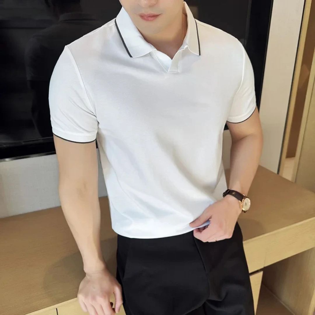 Polo Shirt Mannen Trendy Veelzijdig