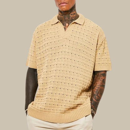 Oversized Polo Shirt Casual Capri Stijl