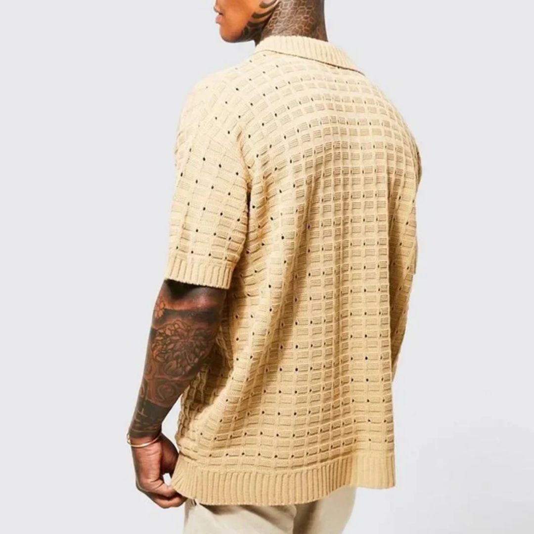 Oversized Polo Shirt Casual Capri Stijl