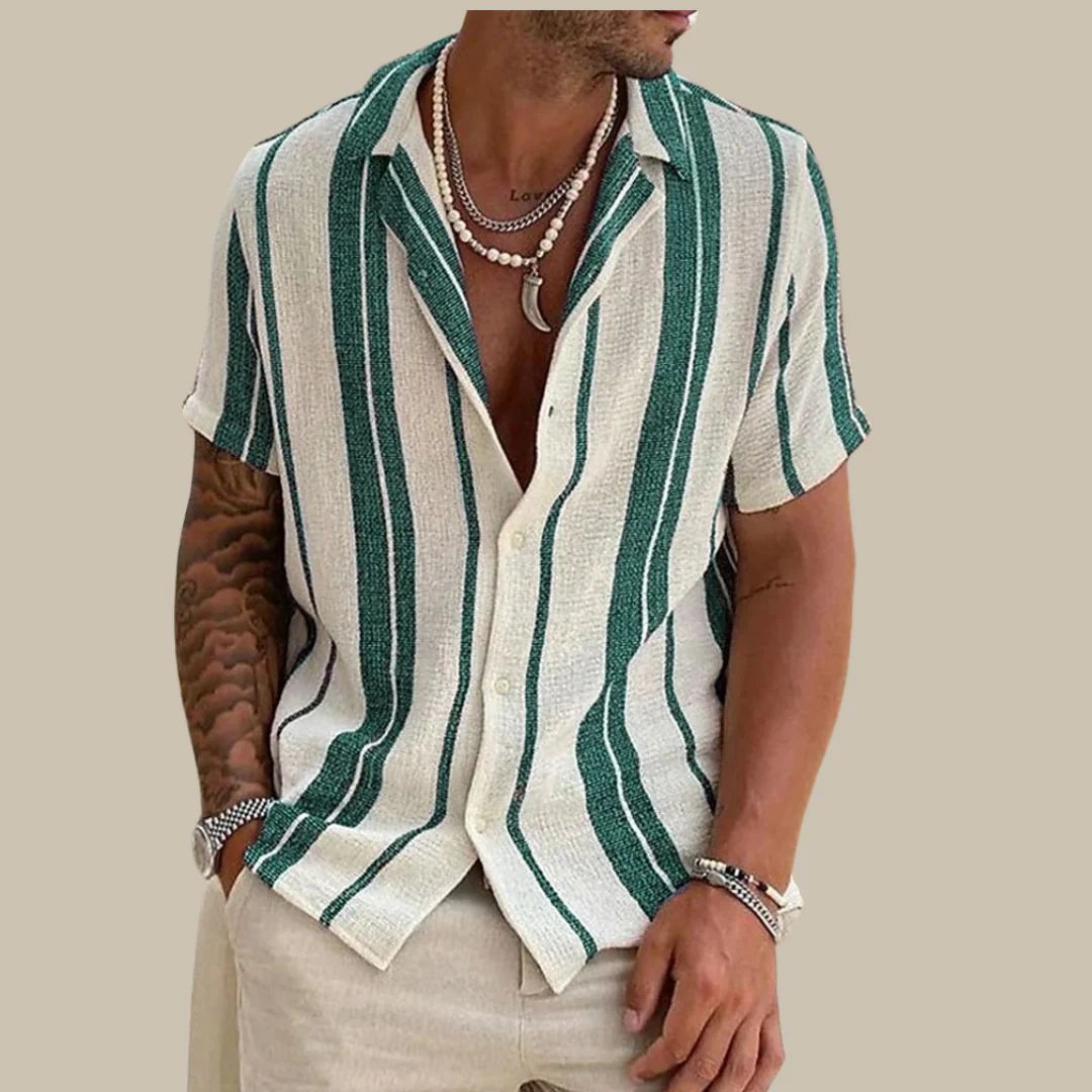Casual Overhemd voor Mannen Trendy Korte Mouw