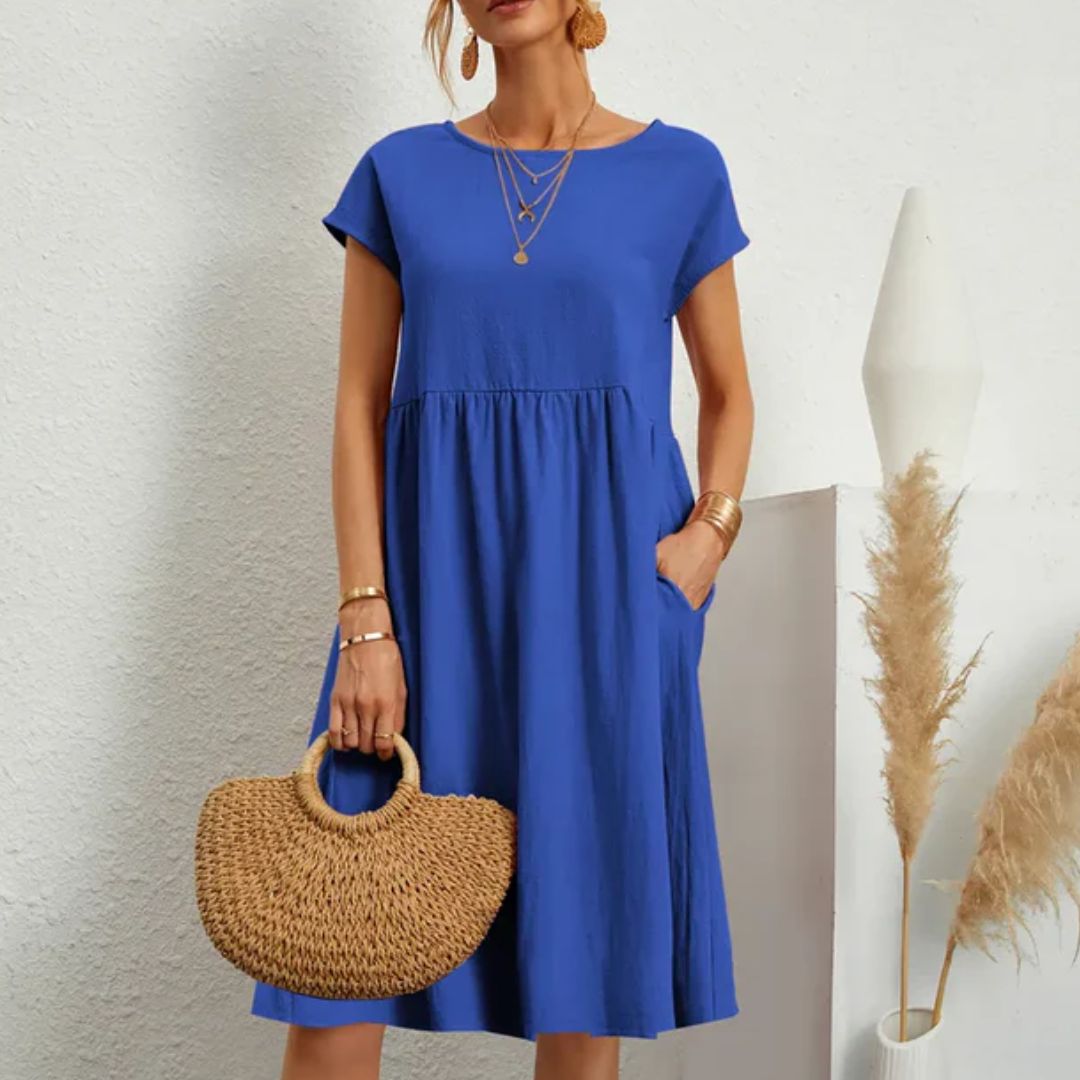 Casual Jersey Jurk Comfortabele Zomerjurk voor Vrouw